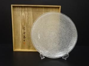 岩田藤七造　「雪」　大皿